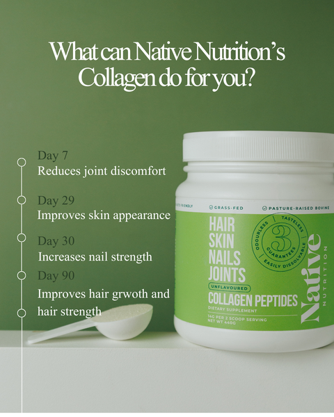 Native Nutrition Collagen Peptides Powder - 440g, Unflavoured